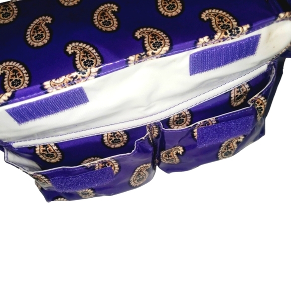 VERA BRADLEY Purple/Tan Paisley Print Insulated Food Storage/ Lunch Box/… - Picture 6 of 8